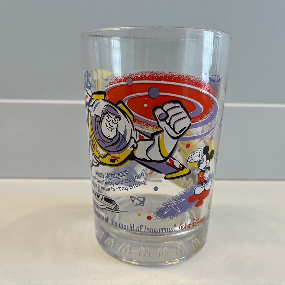 Vintage McDonalds Epcot Walt Disney World Glass